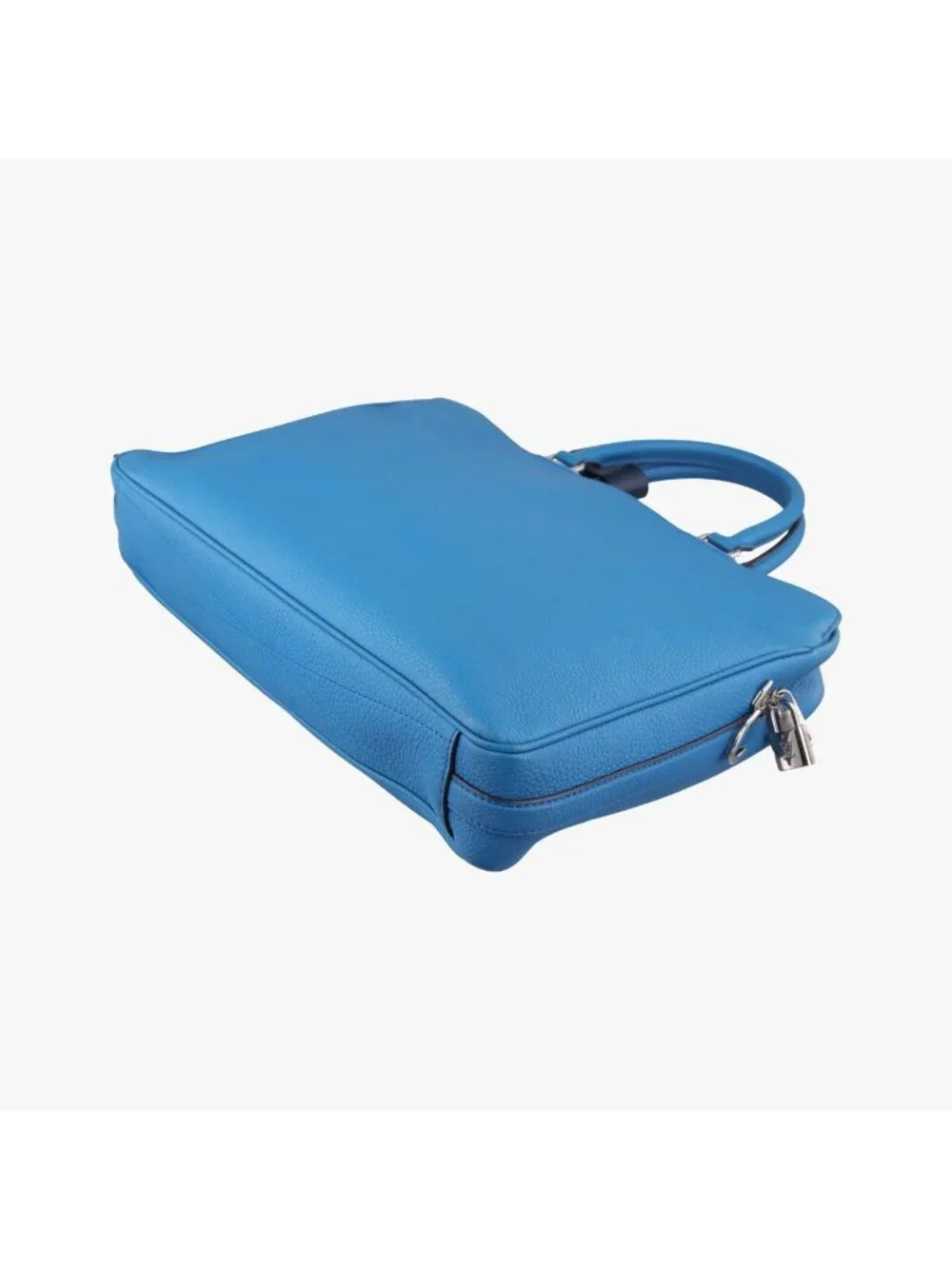 Louis Vuitton Alma Briefcase MM Blue Taurillon Leather